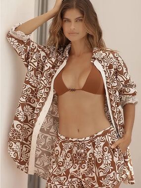 By Anthropologie
Poplin Long-Sleeve Buttondown Shirt Size S EUC